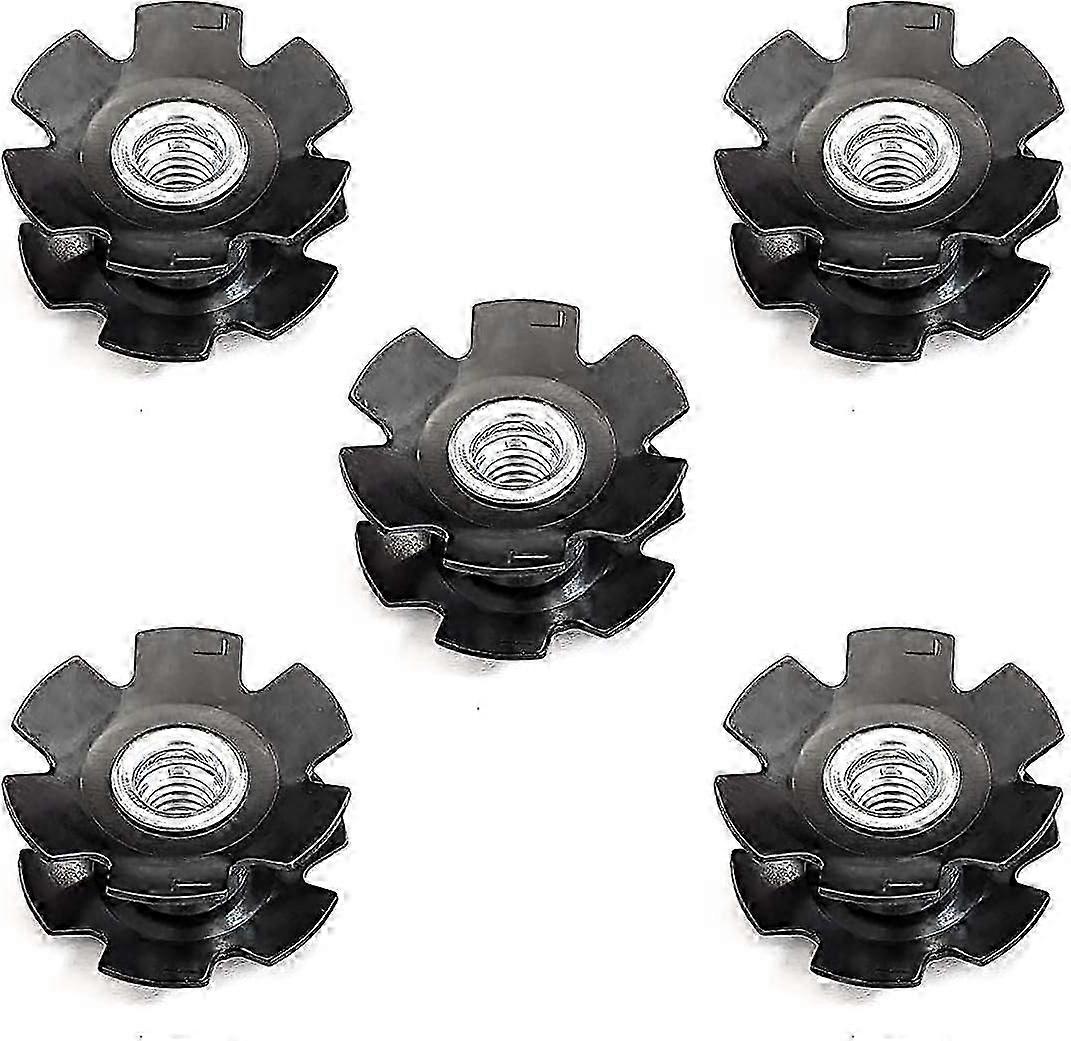 Çatal için 5 adet / Torba Yıldız Somun MTB Yol Bisikleti Kulaklık 1-1 / 8 "(28.6mm)