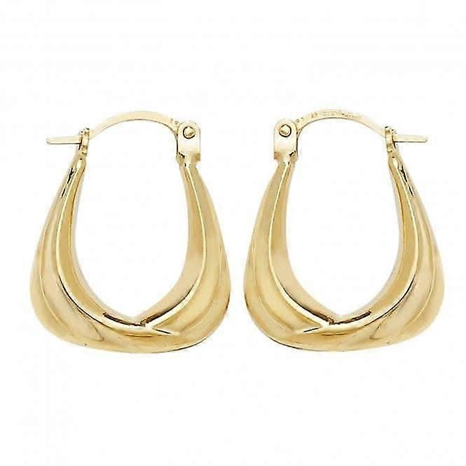 9ct Yellow Gold Creole Earrings ER579