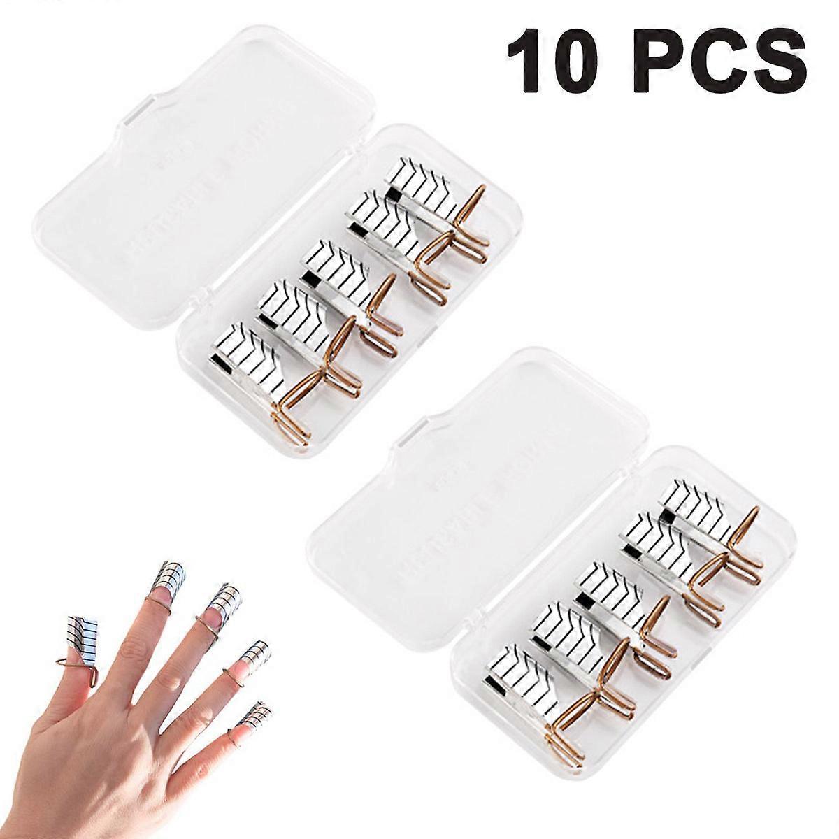 Durable Reusable Nail Extension Molds, Waterproof Layer, Suitable For Acrylic And UV Gel Nails