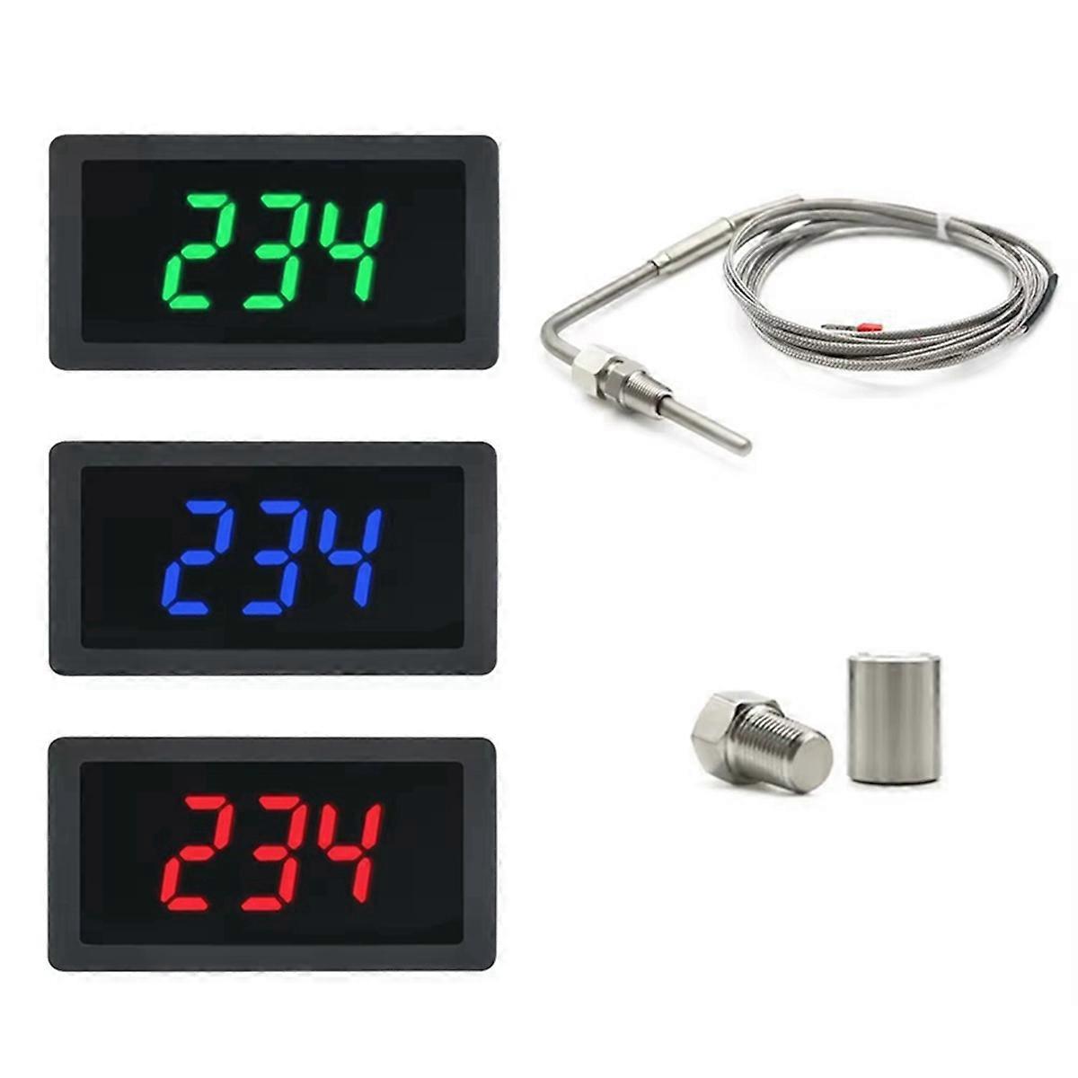 LED-meter met sensor Temperatuursensor Soldeerbundel Kit D