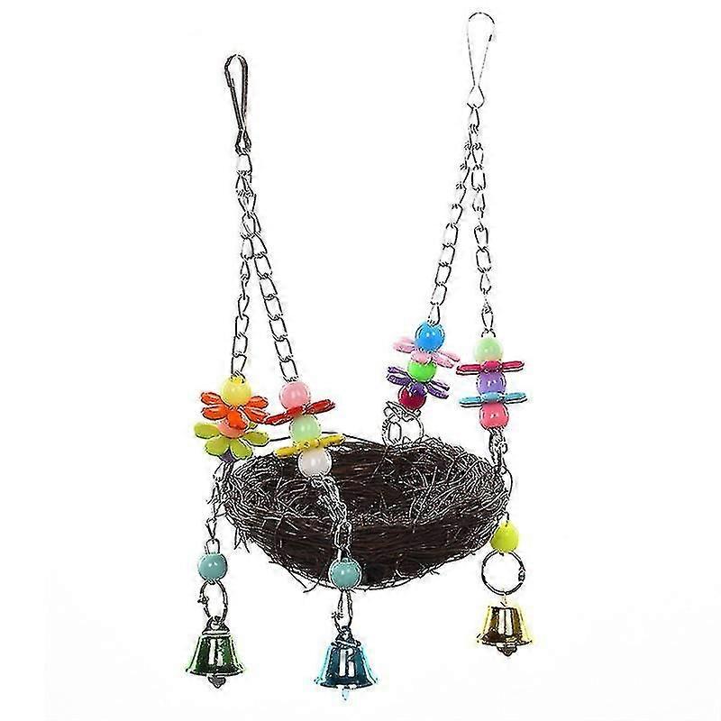 Handcraft Nest Toys For Parrots To Play Bite Climb Bird Swing Toys