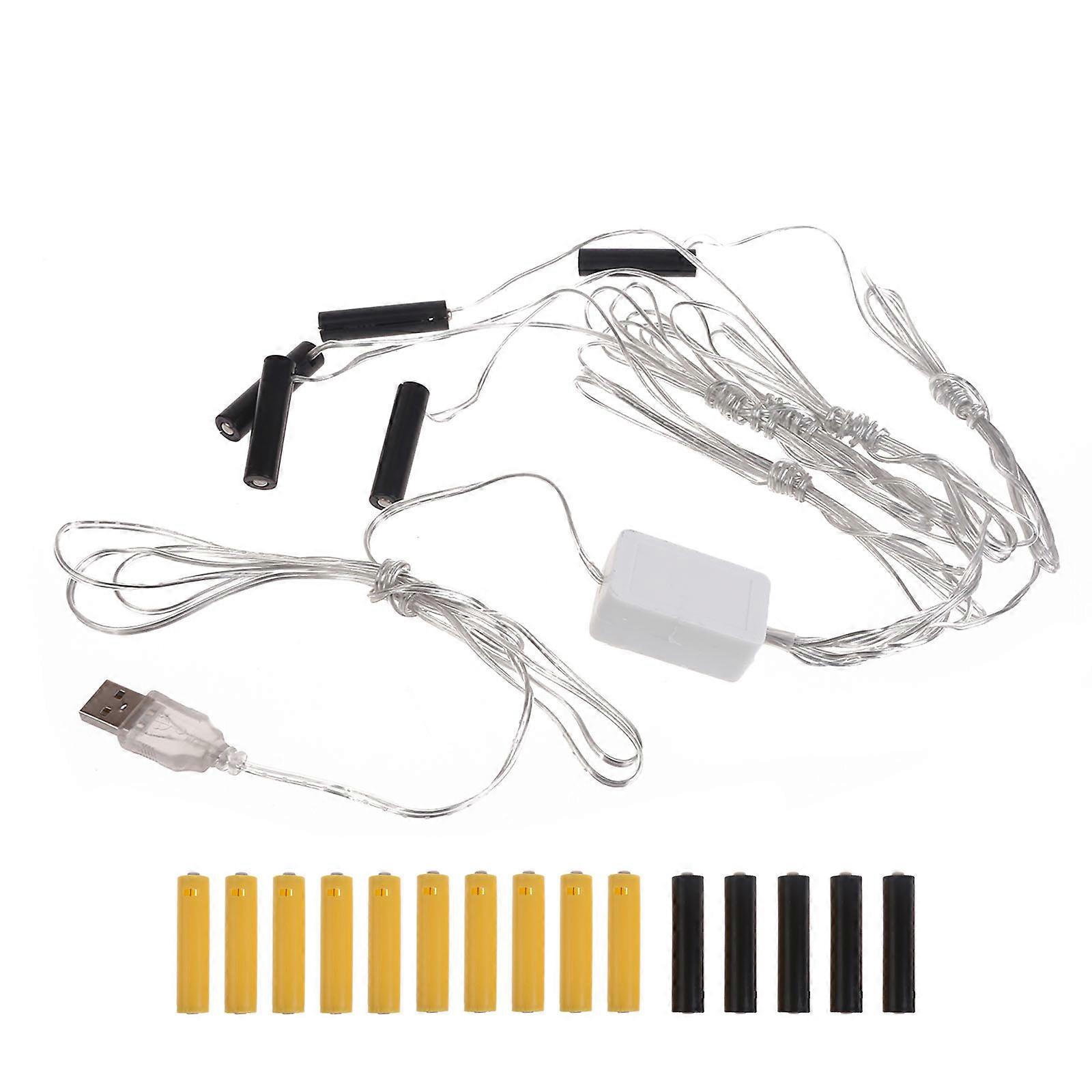 AAA Virtual Battery USB Battery Eliminators for LED Lights Lamps Fan Cameras Replacement for 4.5V and 3V AAA Batteries