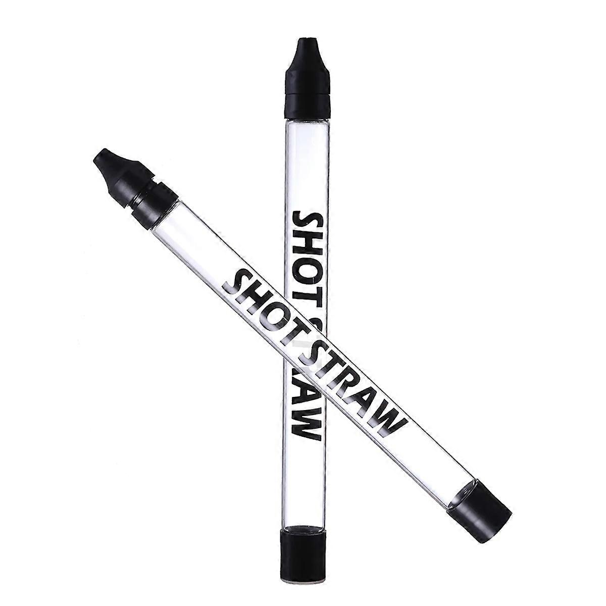 2Pc Shot Straw,Shot Holder Straw for Drinks,Fits All Standard Bottles