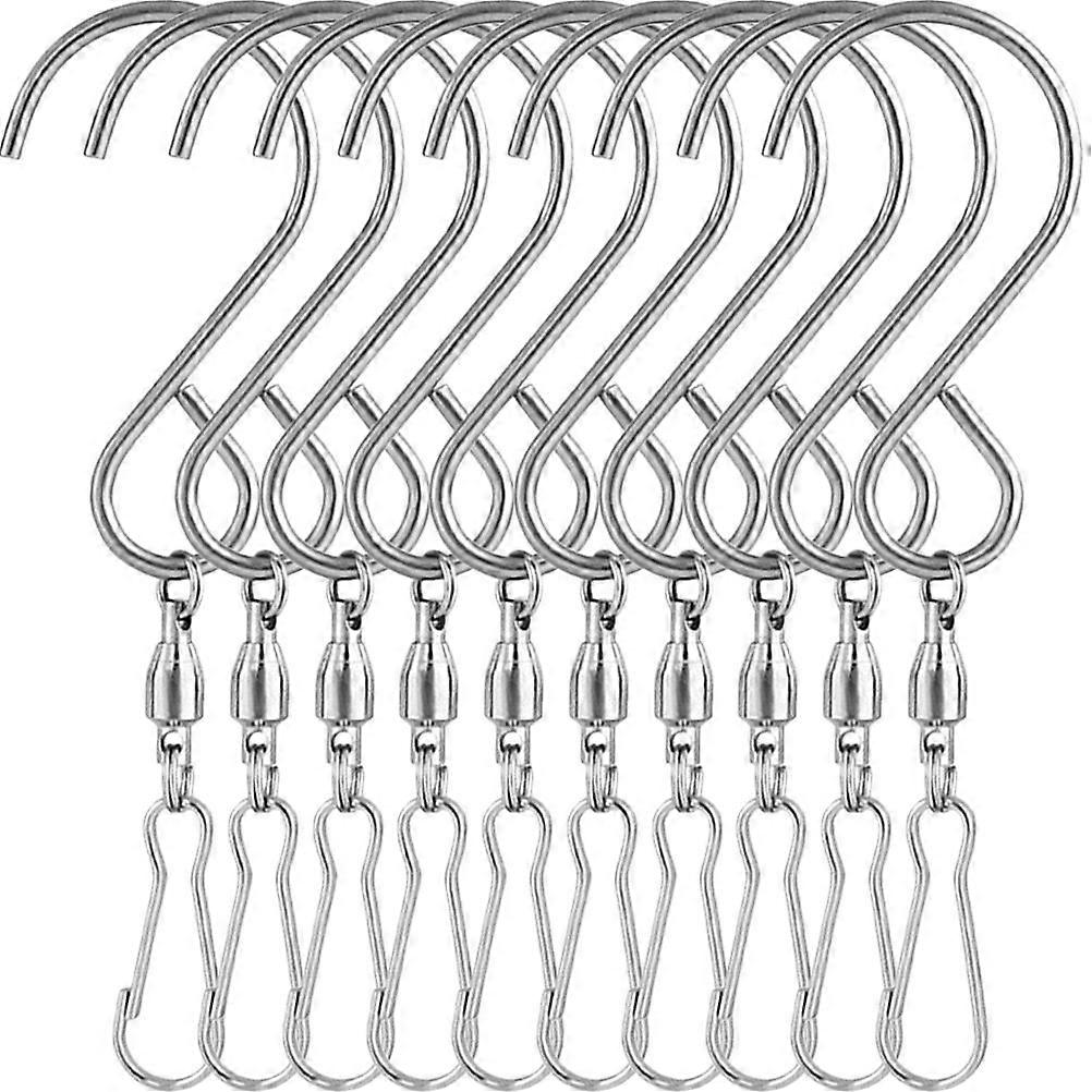 10pcs Swivel Hooks Rotating Hanging Hooks Stainless Steel Hanging Flowerpot Hooks