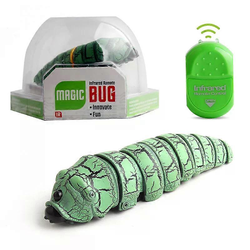 Electric Caterpillar Remote Control Toy With Infrared Remote Control Ghost Bug Spoof Reptiles Kids Adults Party Prank Toy