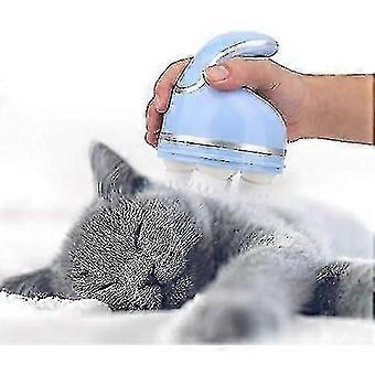 Electric Massager Cat Dog Paw 3d Head Massage Cat Head Massager Usb Charging Electric Pet Massager (blue)_get It Gifts_m24