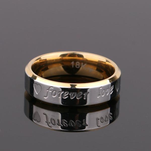 Titanium Steel Couple Ring Men's