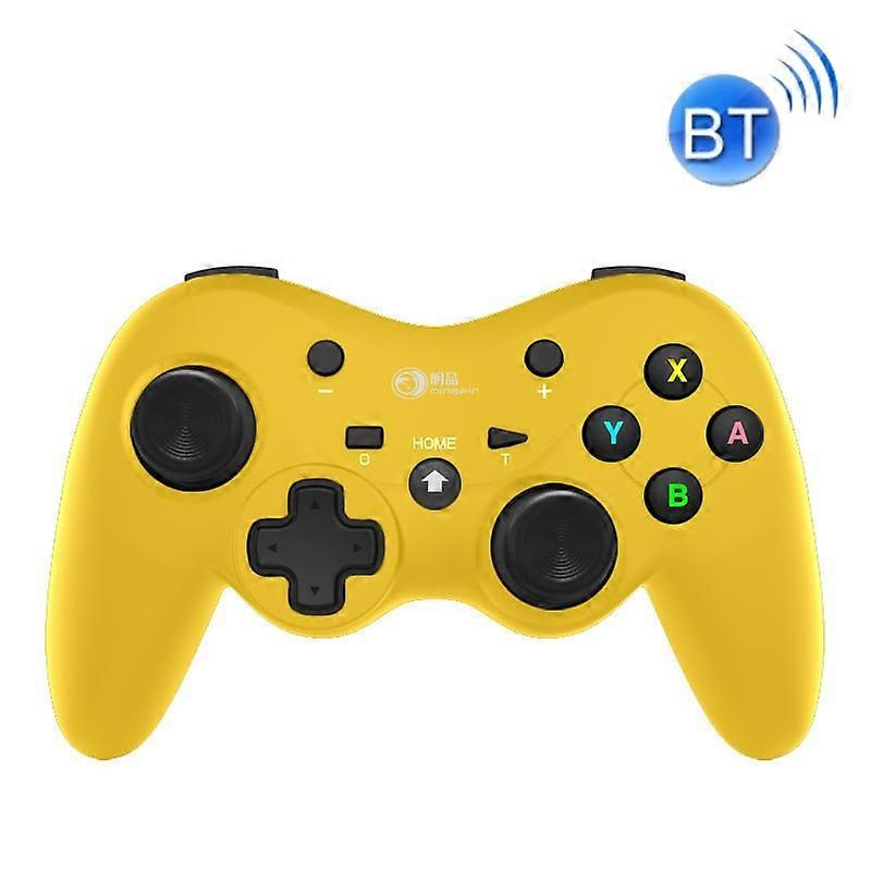 MingPin MB-S810 Wireless Bluetooth Six-Axis Gamepad For Nintendo Switch Pro(Yellow)