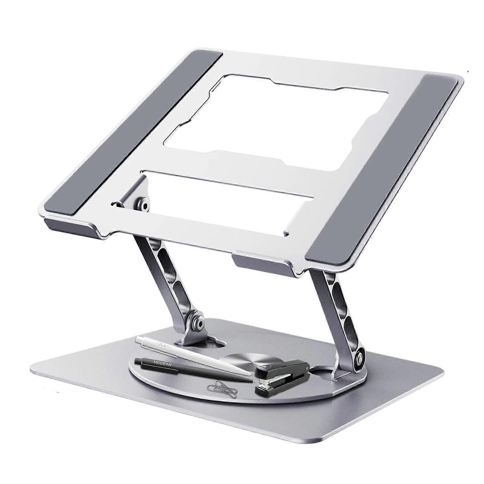 Portable Laptop Stand Foldable Support Base Notebook Stand Bracket for Laptop Computer Cooling Bracket Aluminum Rack Apple Silver