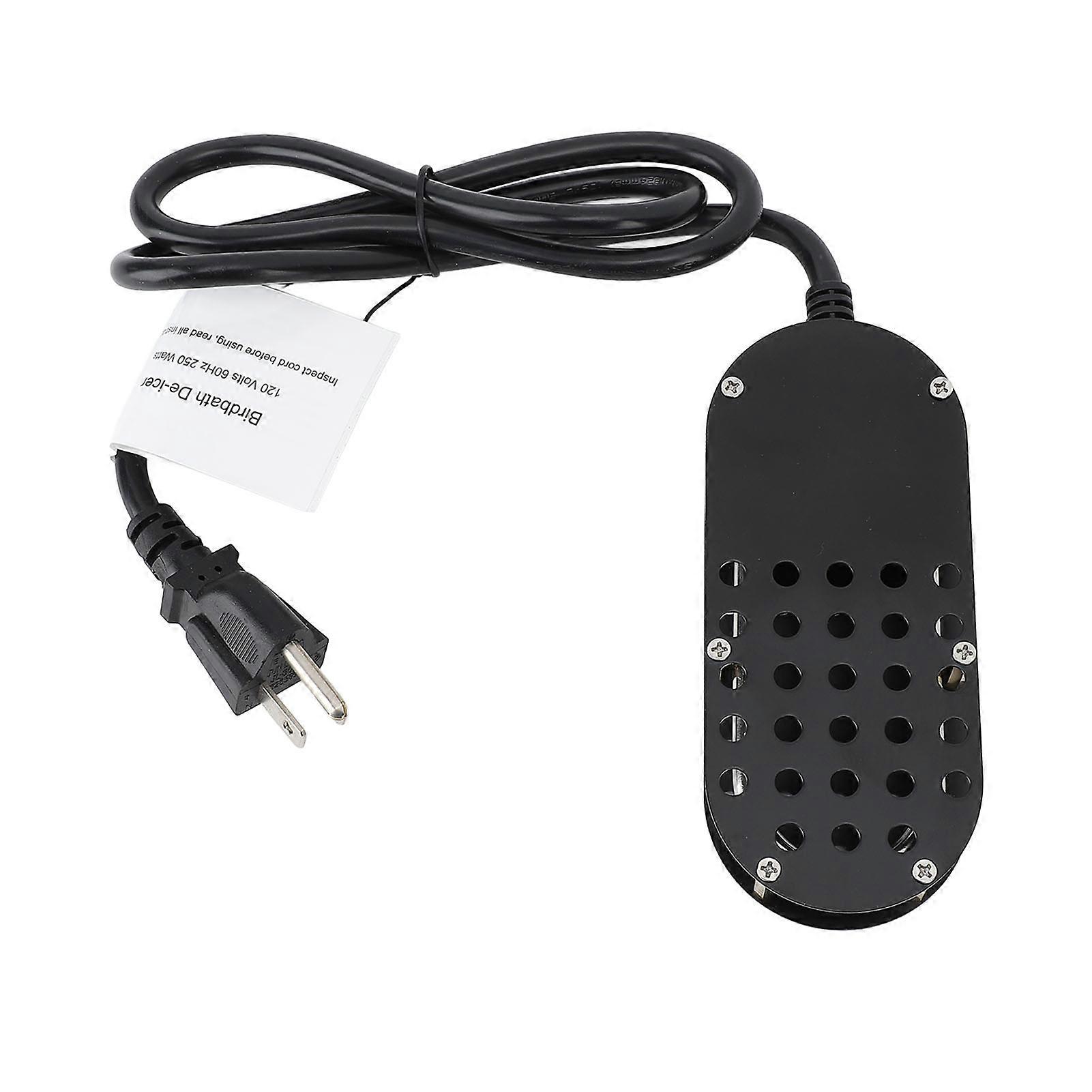 250W Chicken Waterer Poultry Drinker Bath Heater Deicer with Thermostatically Controlled for Duck Goose Bird Cow