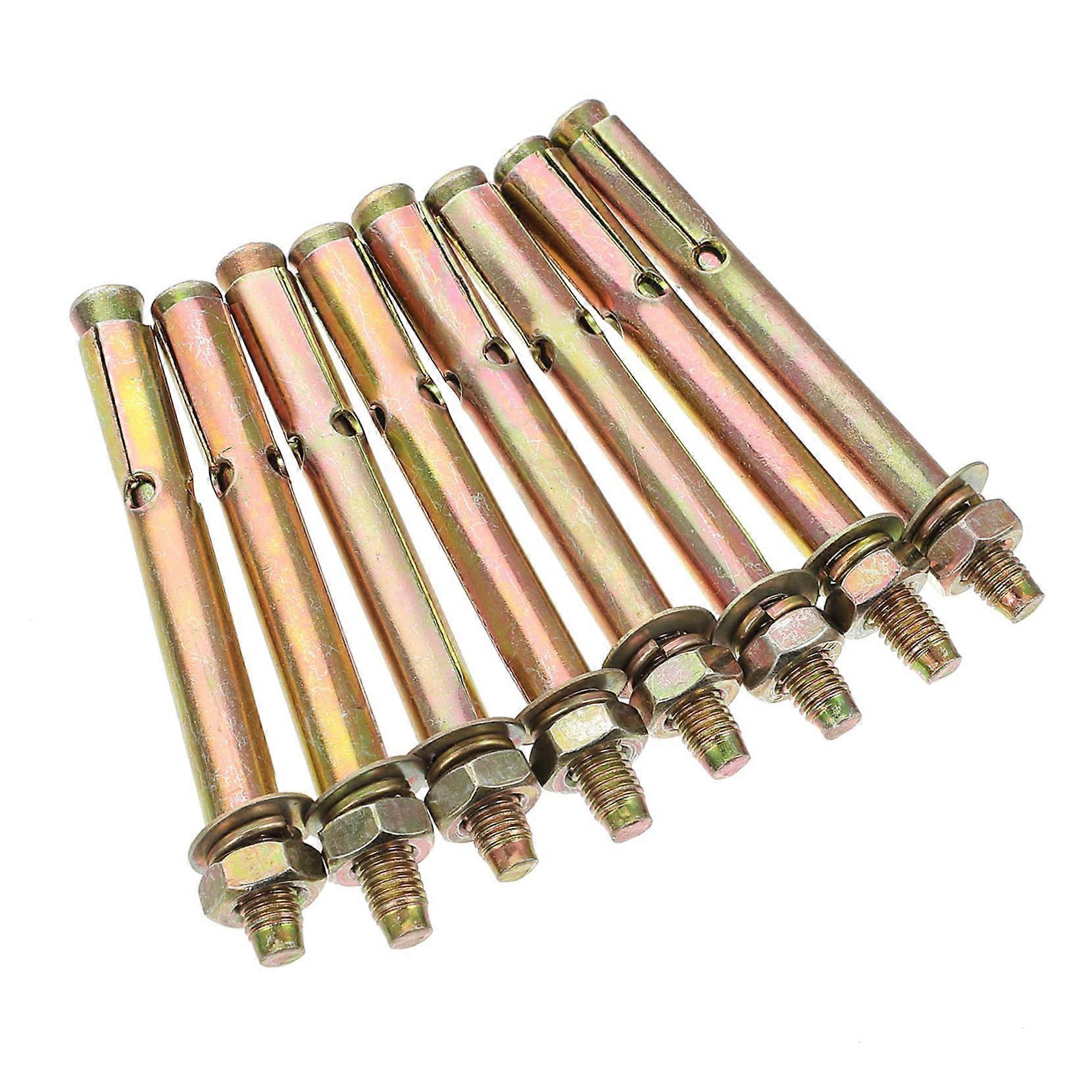 Heavy Duty Expansion Fastener Screw M8 8pcs Carbon Steel Anchor Bolts High Load Capacity for Wall and Concrete
