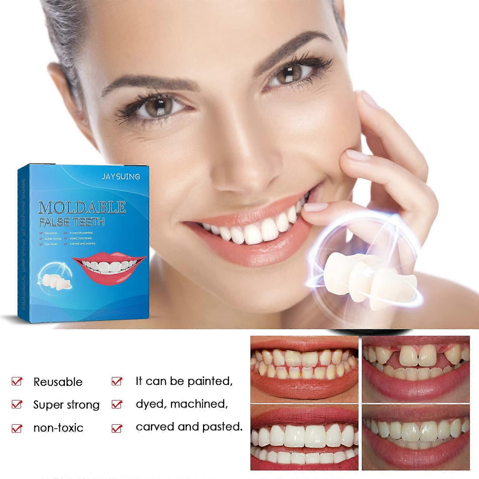 Dentures dentures Temporary dentures temporary tooth repair kit for fixing missing broken teeth restorative dental glue