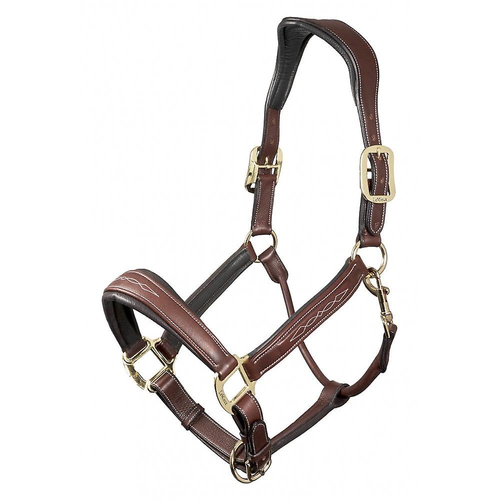 LeMieux Lemieux Stitched Leather Headcollar - Brown