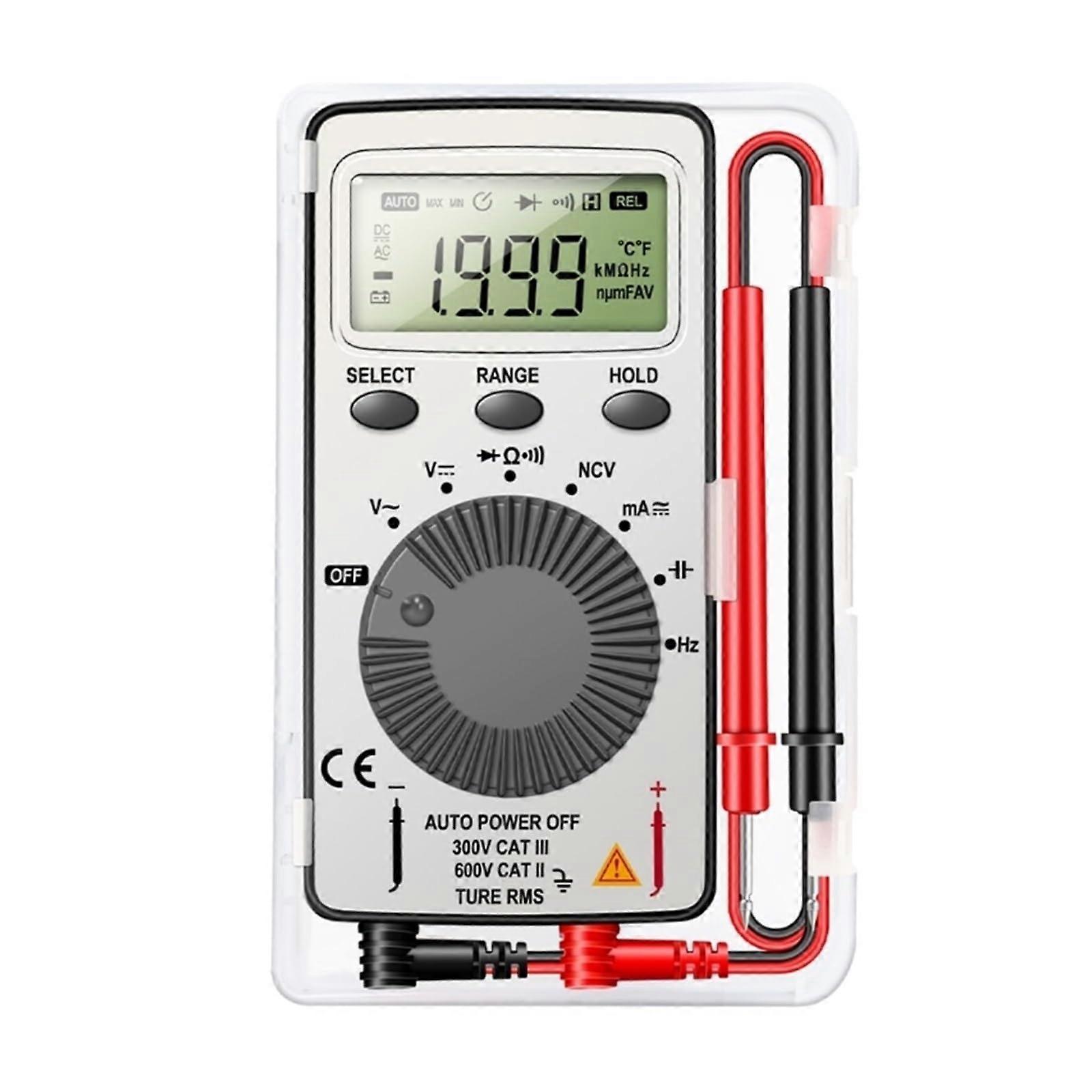 Digital Multimeter Multi Tester Voltmeter Ammeter Continuity Resistance Meter with Backlight and Auto Range
