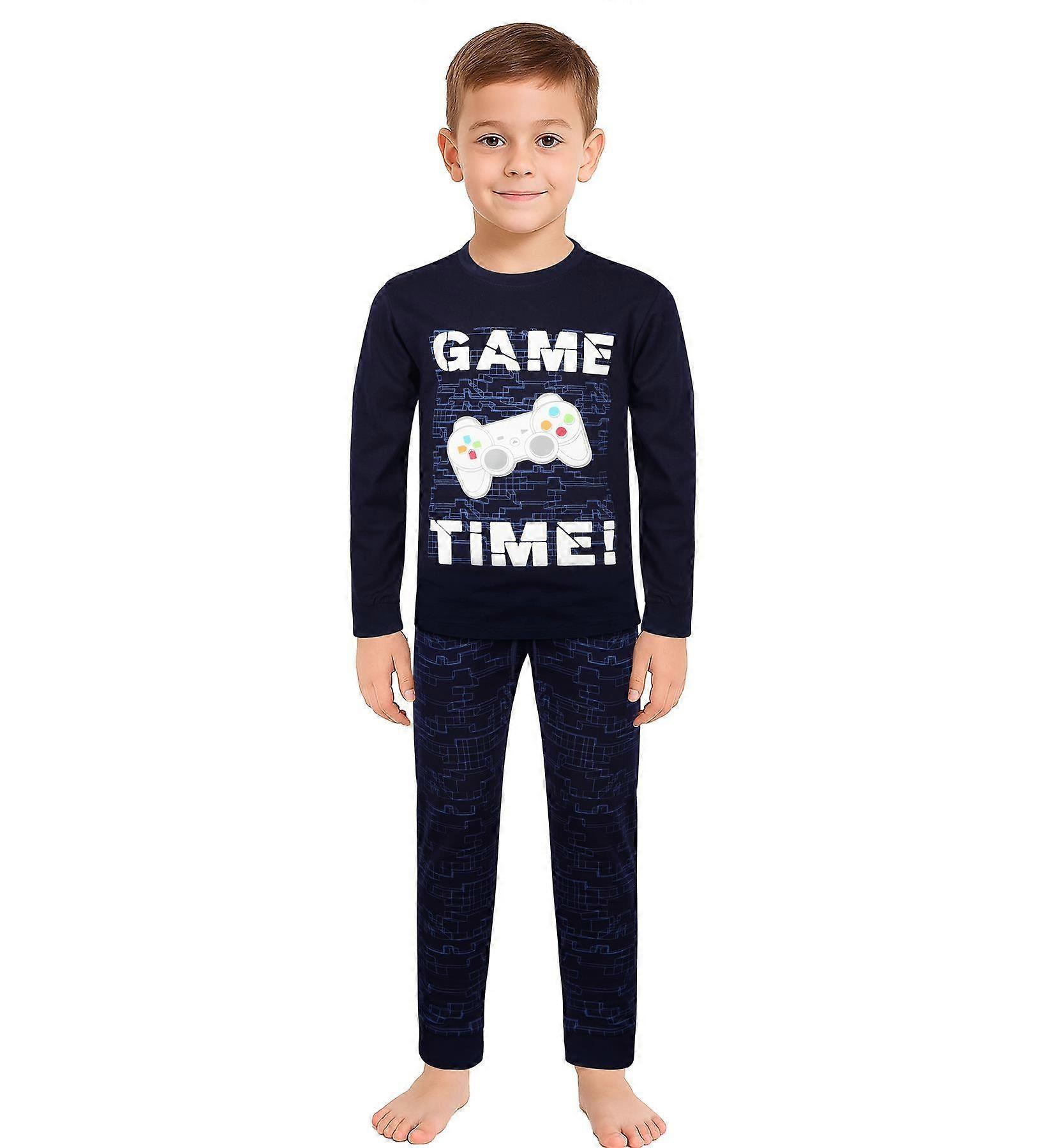 Kids Unisex Game Time Contrast Pyjamas Set