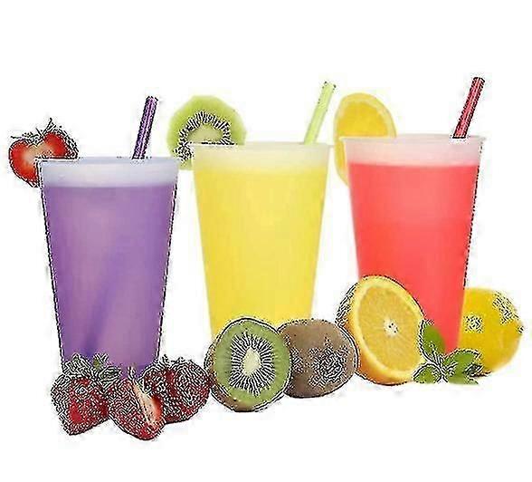 Color Changing Plastic Tumbler 710ml With Straw And Lid Random Colors Thermochromic Beverage Plastic