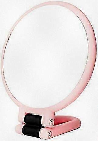 Compact 15x Magnifying Hand Mirror, Portable Folding Design, Dual-Side Vanity Mirror for Travel & Makeup.