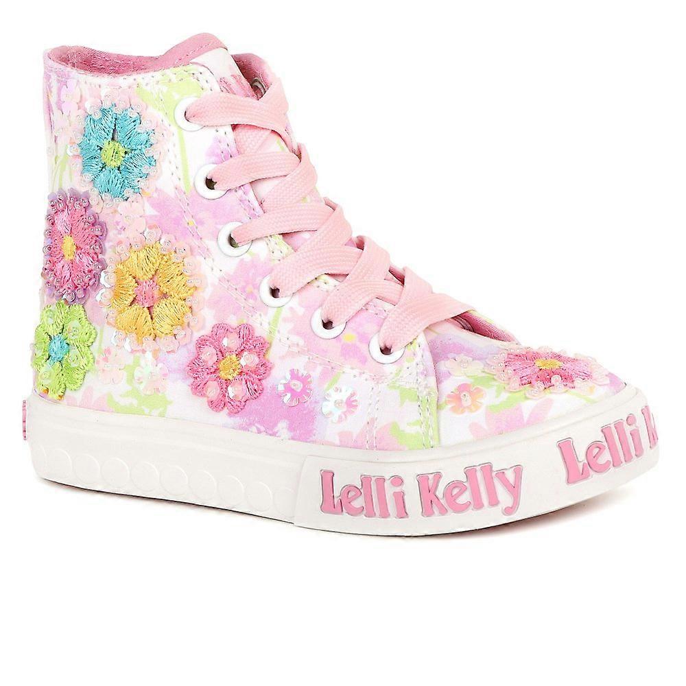 ללי קלי אלואיז אמצע בנות קנבס היי טופ מגפיים