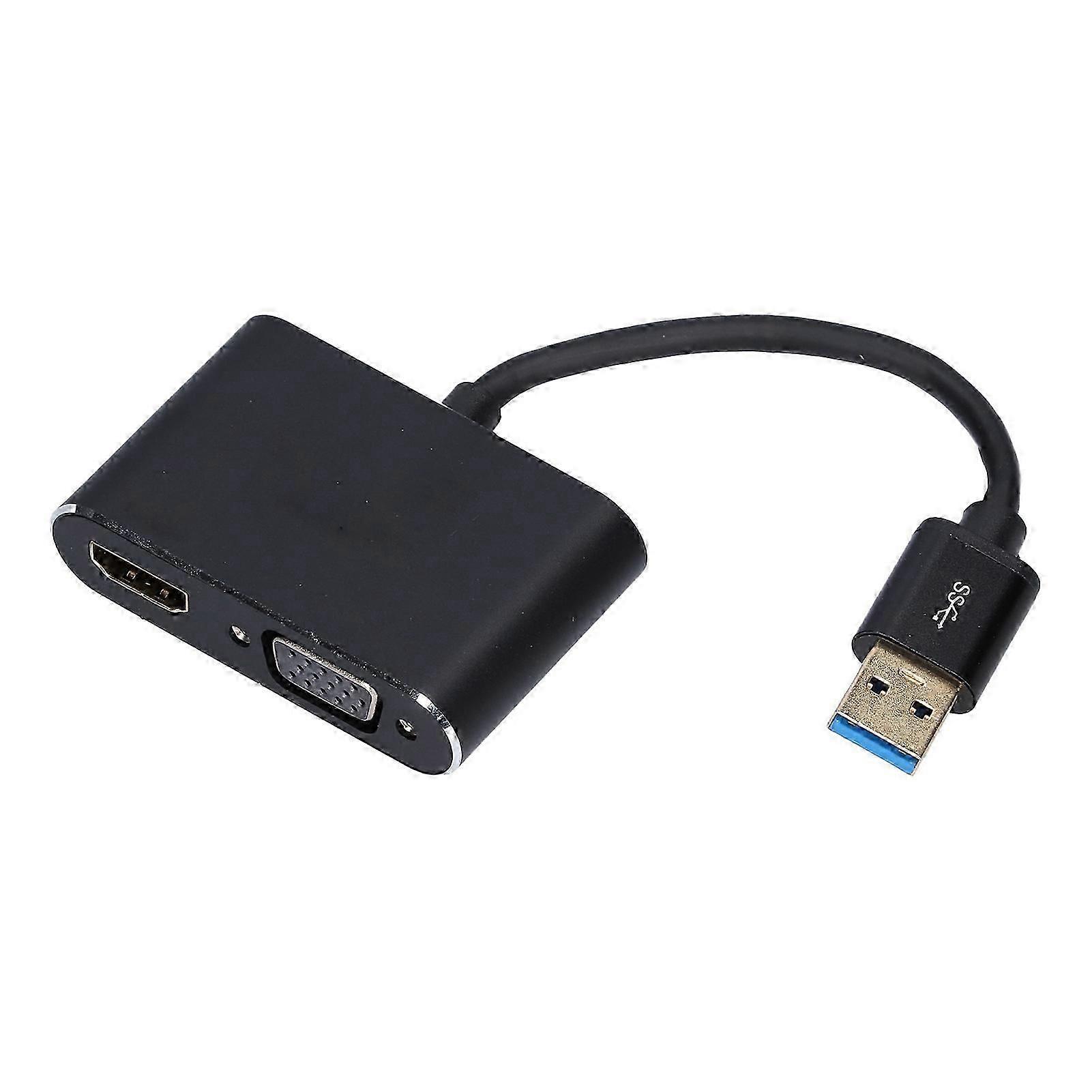 ONTEN USB3.0 to VGA Adapter Fast Transmission Efficient Heat Dissipation 4 Display Modes Display Converter for OS X XP
