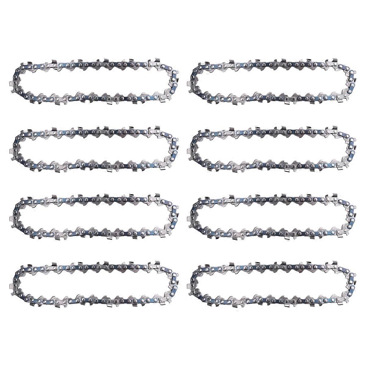 8 Pcs 4 Polegadas Mini Corrente de Serra de Corrente de Serra de Poda Elétrica Ferramenta