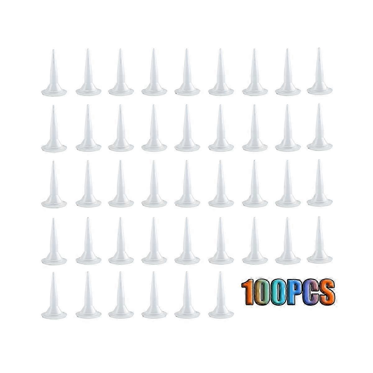 100 PCS Plastic Structure Caulking Nozzles Extender Caulk Nozzle Tip Tool for Caulk Nozzles Applica