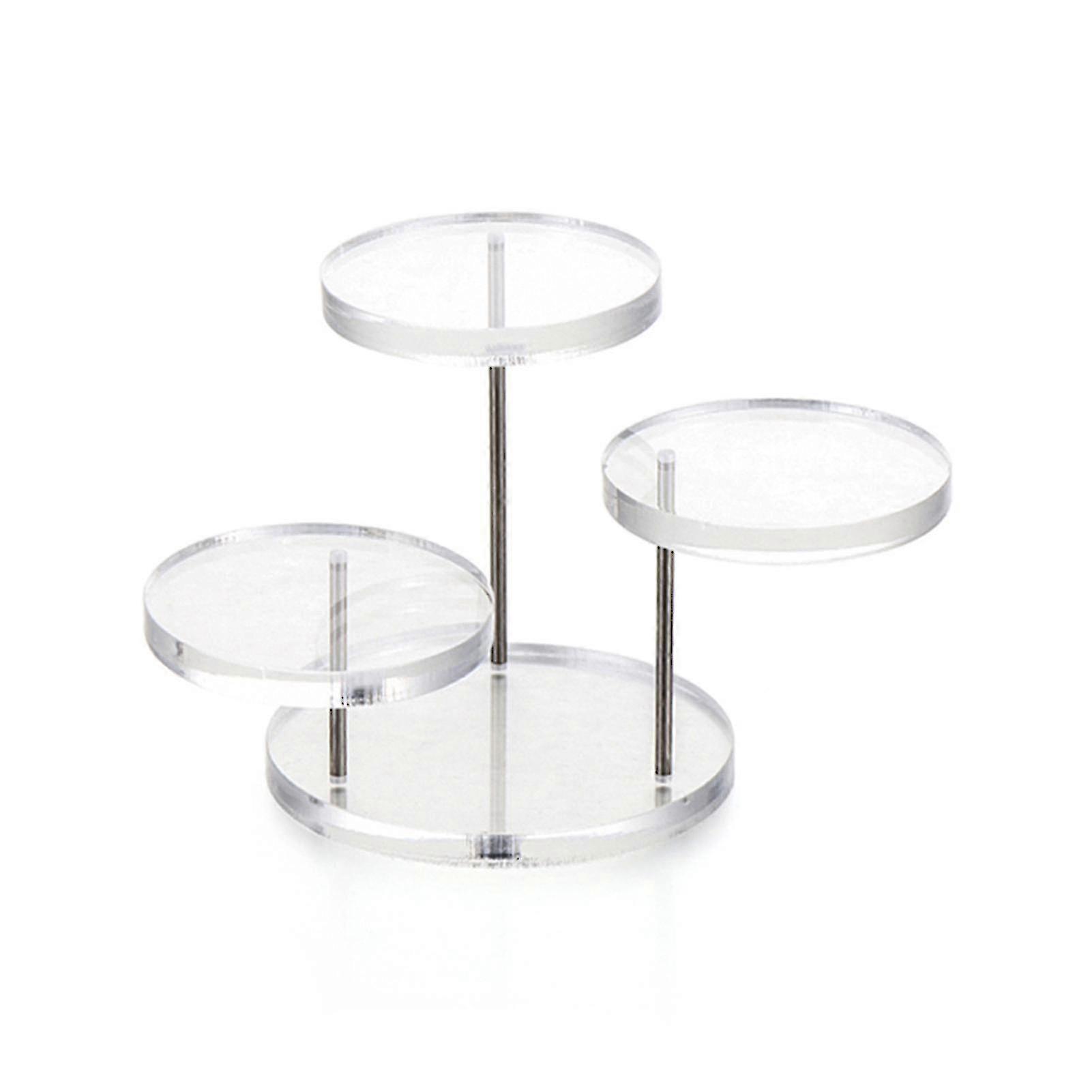 Multi-layer cupcake stand acrylic tiered serving round cupcake tower for party p
