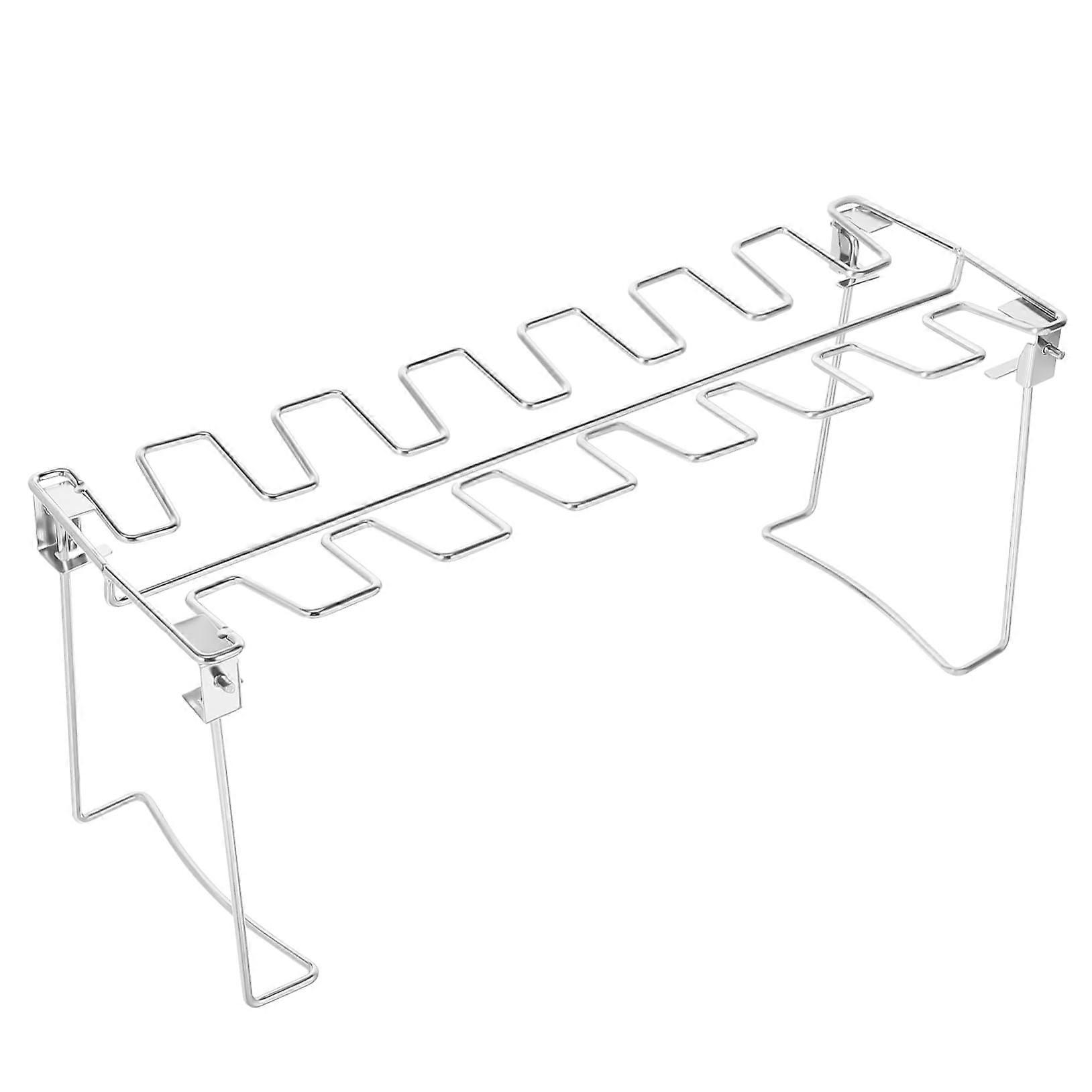 Faltbarer Grillständer Für Hähnchenschenkel Vertikaler Hähnchenflügelgrill Edelstahl Hähnchenschenkel Halterung