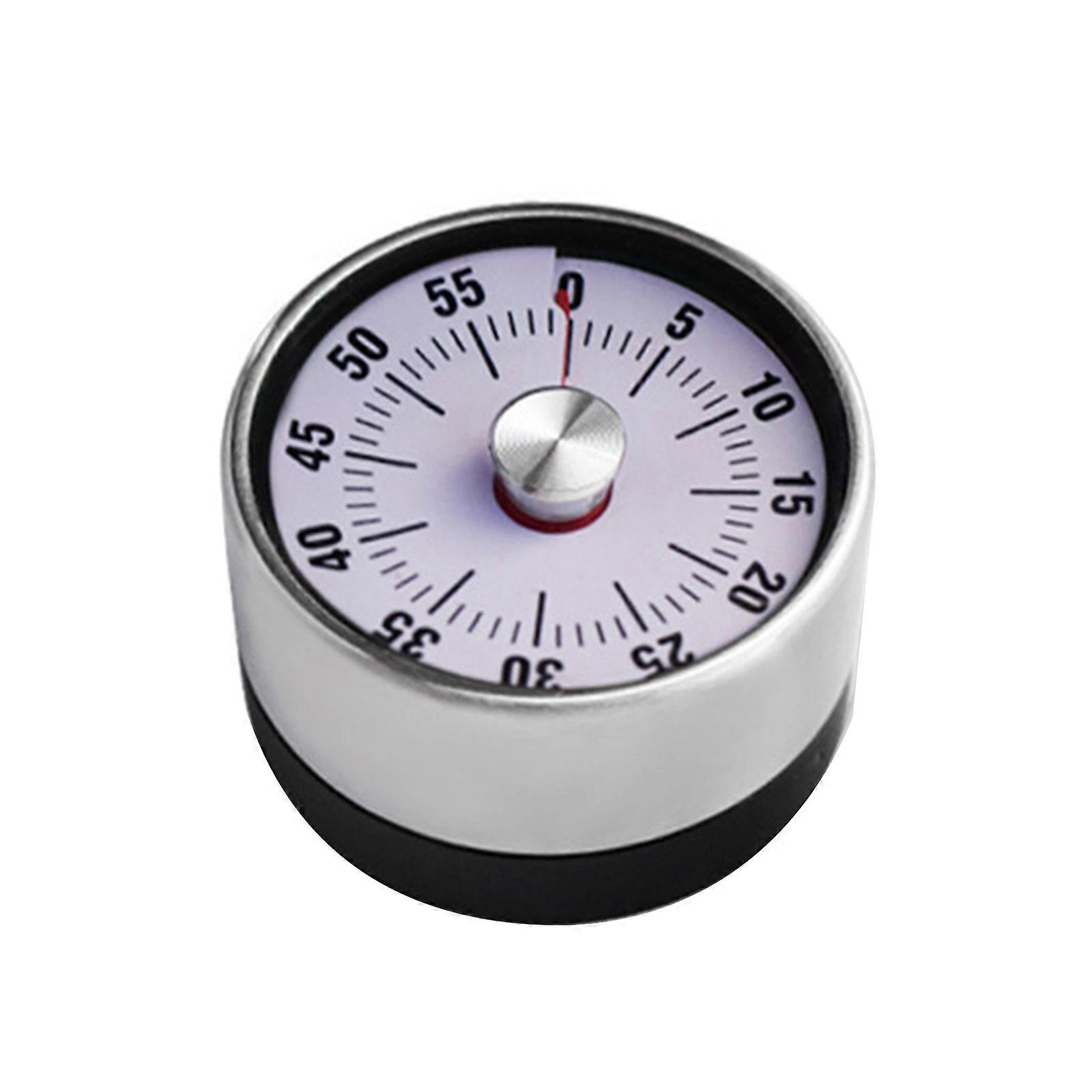 Versatile Magnetic Timer Cooking Timers Countdown Timer Mechanical Timer Perfect for Kitchen Cooking Baking and Workouts  White
