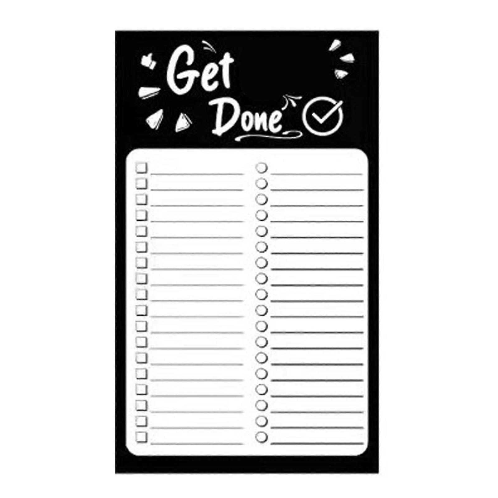 50 Sheets To Do List Check List with Magnet for Fridge Sticky Notes Memo Pad Notepad School Office Supplies Stationery