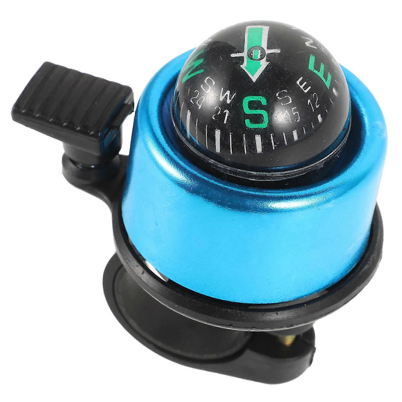 Stylish Durable Multi Functional Bicycle Bell with Compass for Mountain and Folding Bikes – Versatile and Wear Resistant Accessory