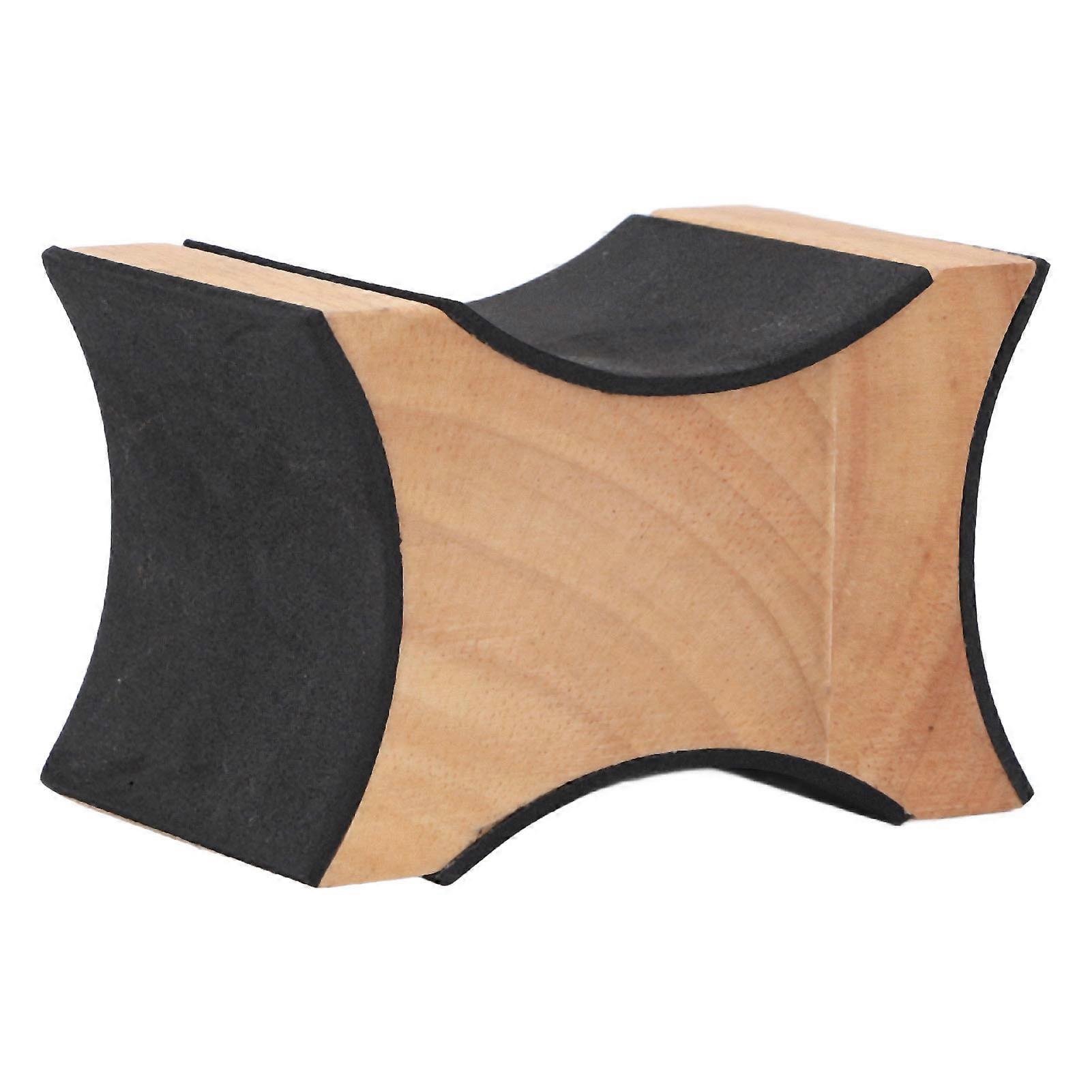 Guitar Neck Rest 2 Heights Solid Wood Support Soft Sponge Cushion Guitar Neck Rest Pillow for String Instruments