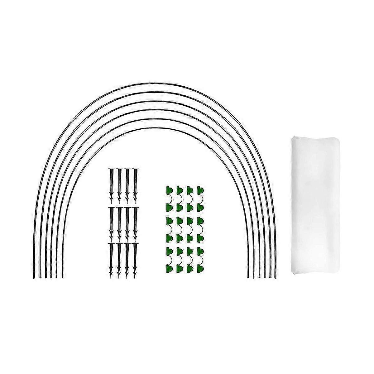 Garden Hoops for Netting, Crop Protection Hoops,Cloches for Growing Vegetables,Rust-Free Grow Tunne