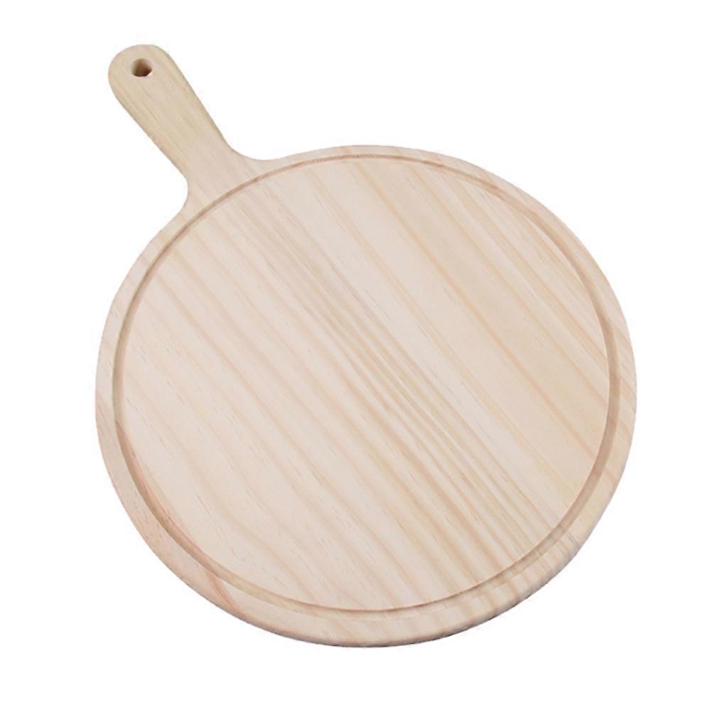 1PC 9 Inch Wooden Pizza Dinner Bread Sushi Steak Service Tray
