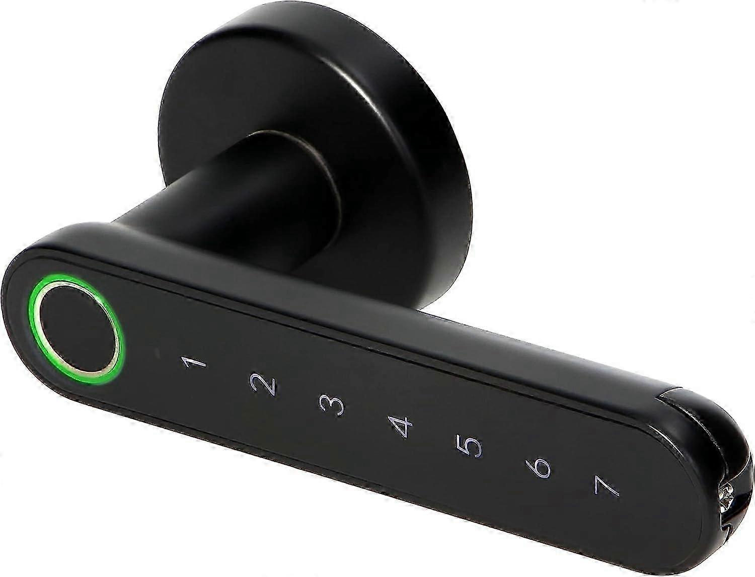 Connected Lock With Tactile and Biometric Keyboard - Fingerprint Reader, Bluetooth 4.0 (black)