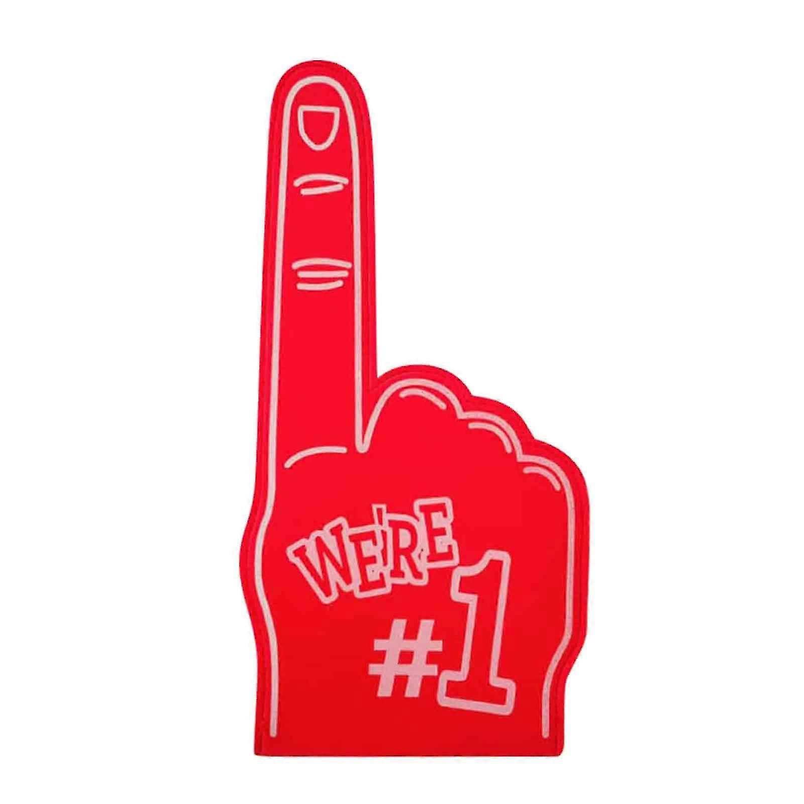 2025 EVA Foam Hand Red | No. 1 Victory Gesture | Cheering Prop