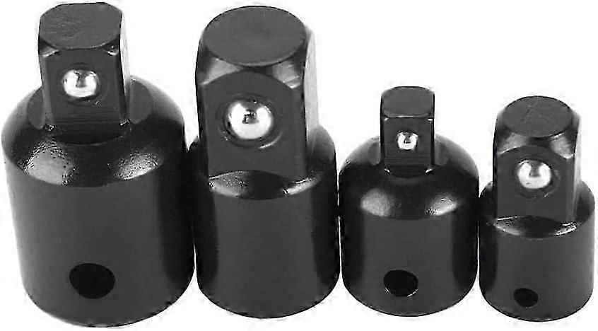 4pcs Increaser and Reducer Set Ratchet Adapter Reducer Adapters for 1/2 1/4 3/8 Driver Sockets and Bits