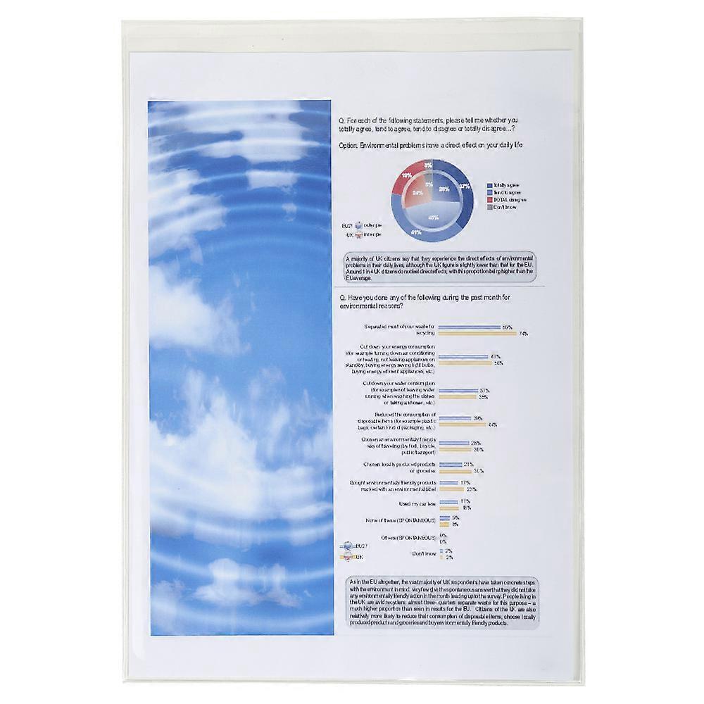 Exacompta 5382E Exacompta Doc Protect PVC A4 Single Protective Sleeve - Crystal