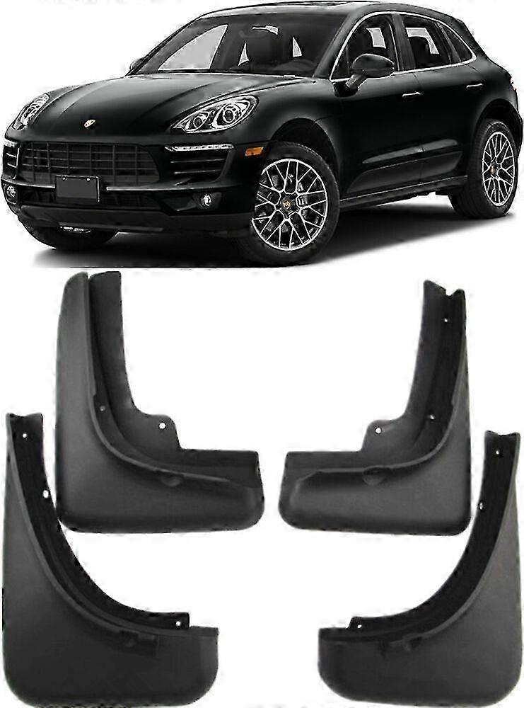 Front & Rear Splash Guards Mud Flaps Fender Compatible with 2014-2024 Porsche Macan