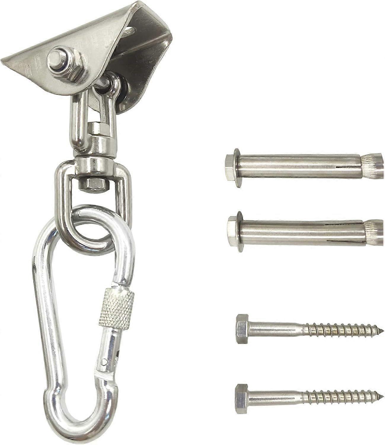 Hanging Chair Hardware Hanging Kit - Heavy Duty 360 Rotate Ultra Durable Hooks