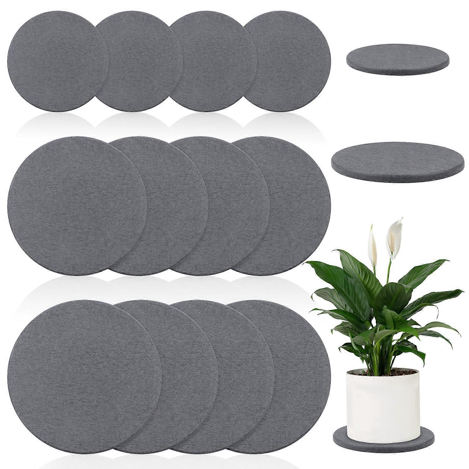 Kieselgur Untersetzer 4/6/8" Kieselgur Pflanze Untertasse Stein Pflanze Sourcer Instant Dry Water Absorbent Diatomite Tablett (Dunkel