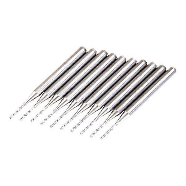 Carbide Pcb Engraving Bits Silver 1.0mm For Diy Projects And Cnc Processing 10Pack