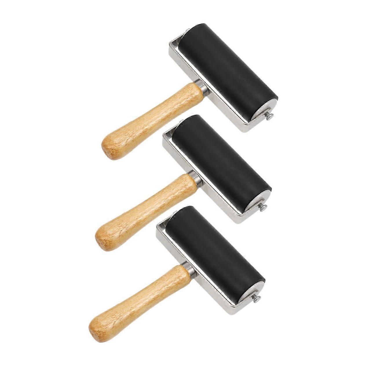 3 pieces ink roller tool for Speedball craft roller mixing printmaking