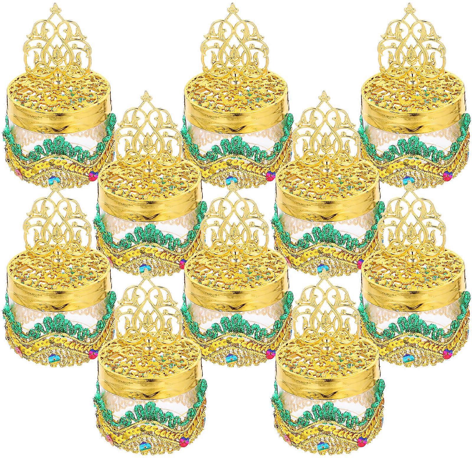 Candy Boxes For Sweets Weddings And Parties Green Color Rectangular Shape Decorative 12Pcs