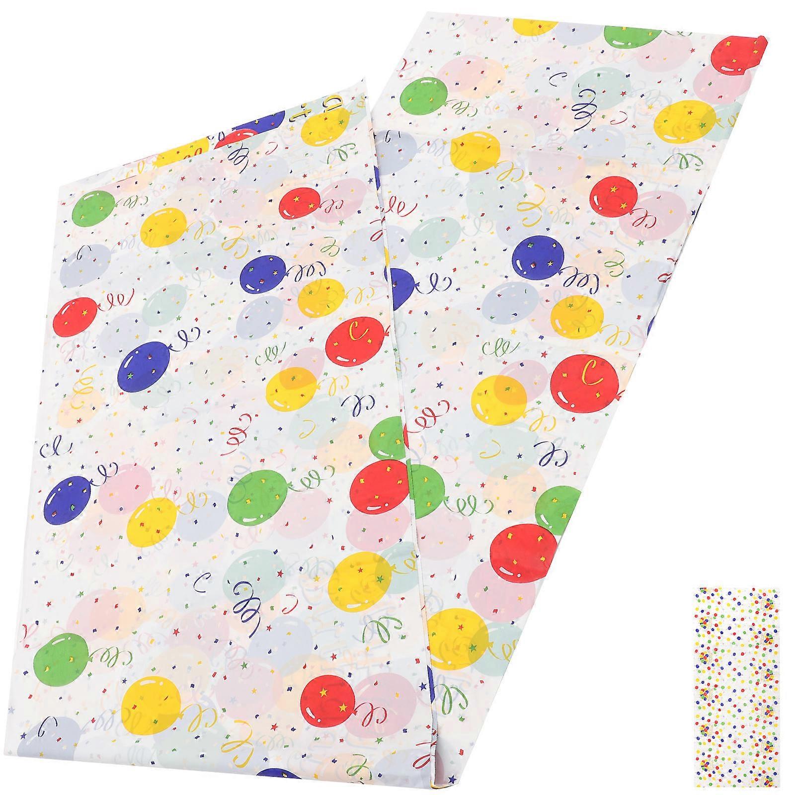 Party Decoration Birthday Tablecloth Reusable Tablecloth Outdoor Use Rectangular Shape Plastic Material Oil-Resistant 1Pack