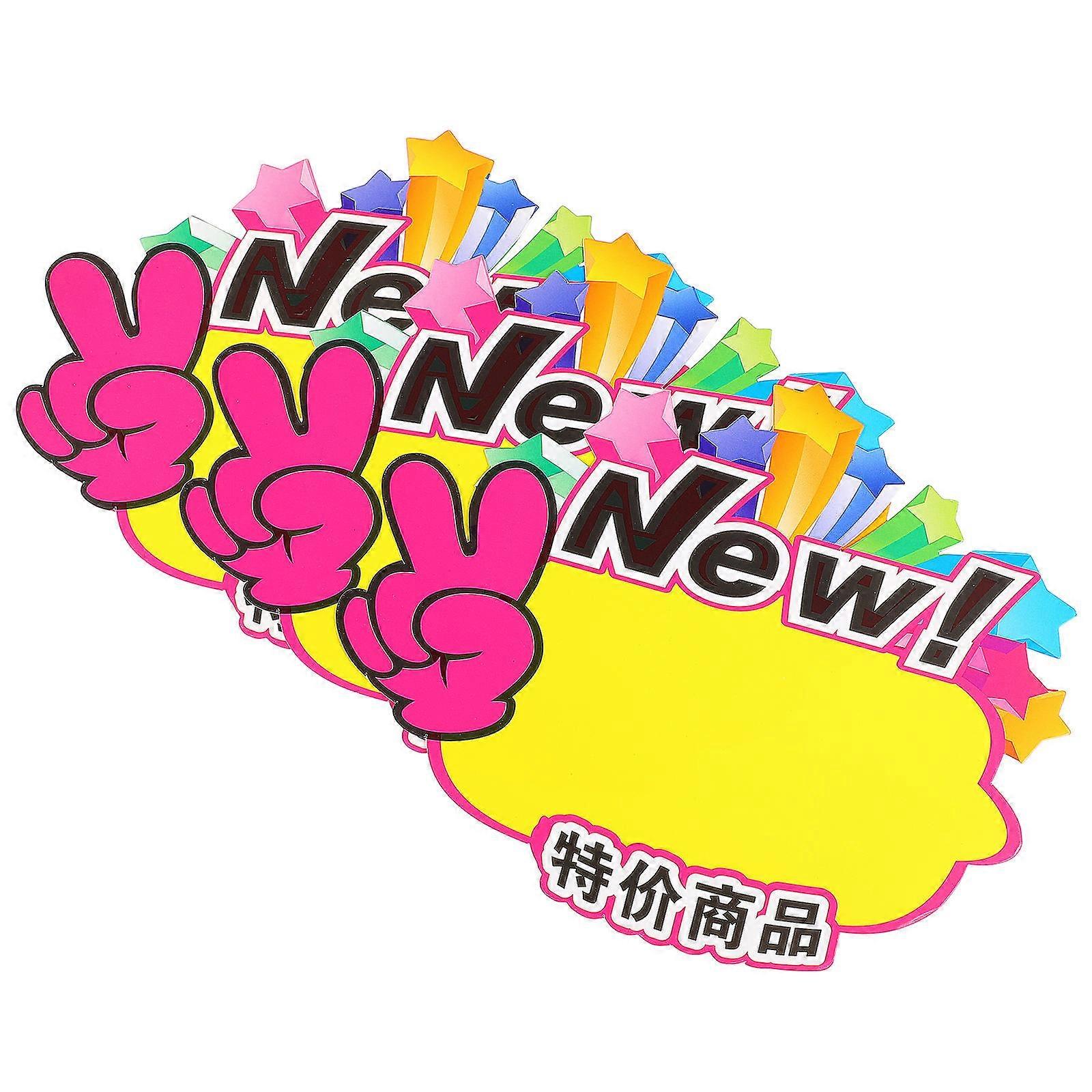 Store Signs For Labeling Market Price Signs PVC Material Rectangular Style Fundraiser Use 20Pack
