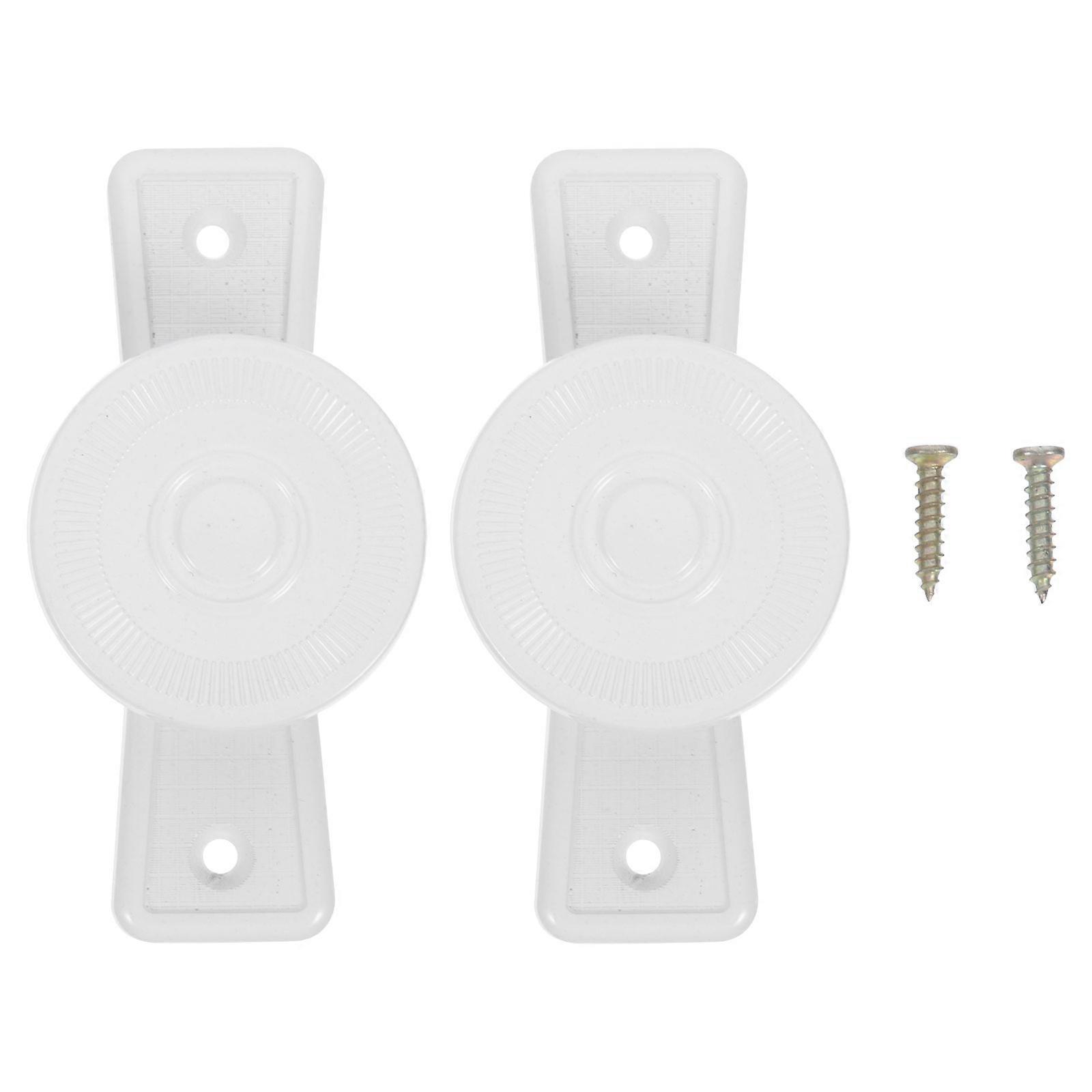 White Metal Curtain Holdbacks Wall Mounted Drapery Tieback Hooks for Window Curtains Decorative Hangers for Curtains and Wall Storage Elegant