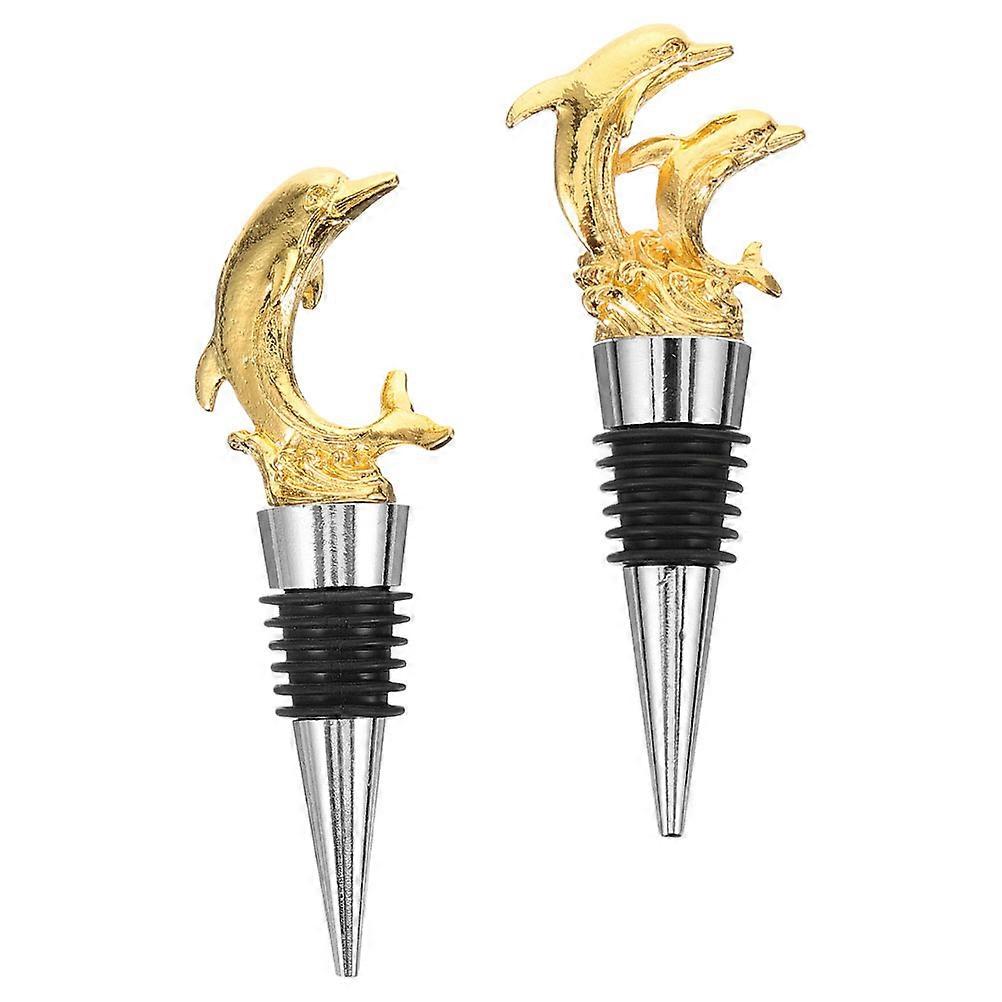 Set Elegant Dolphin Shape Prevents Leakage Keeps Fresh Golden 1Set