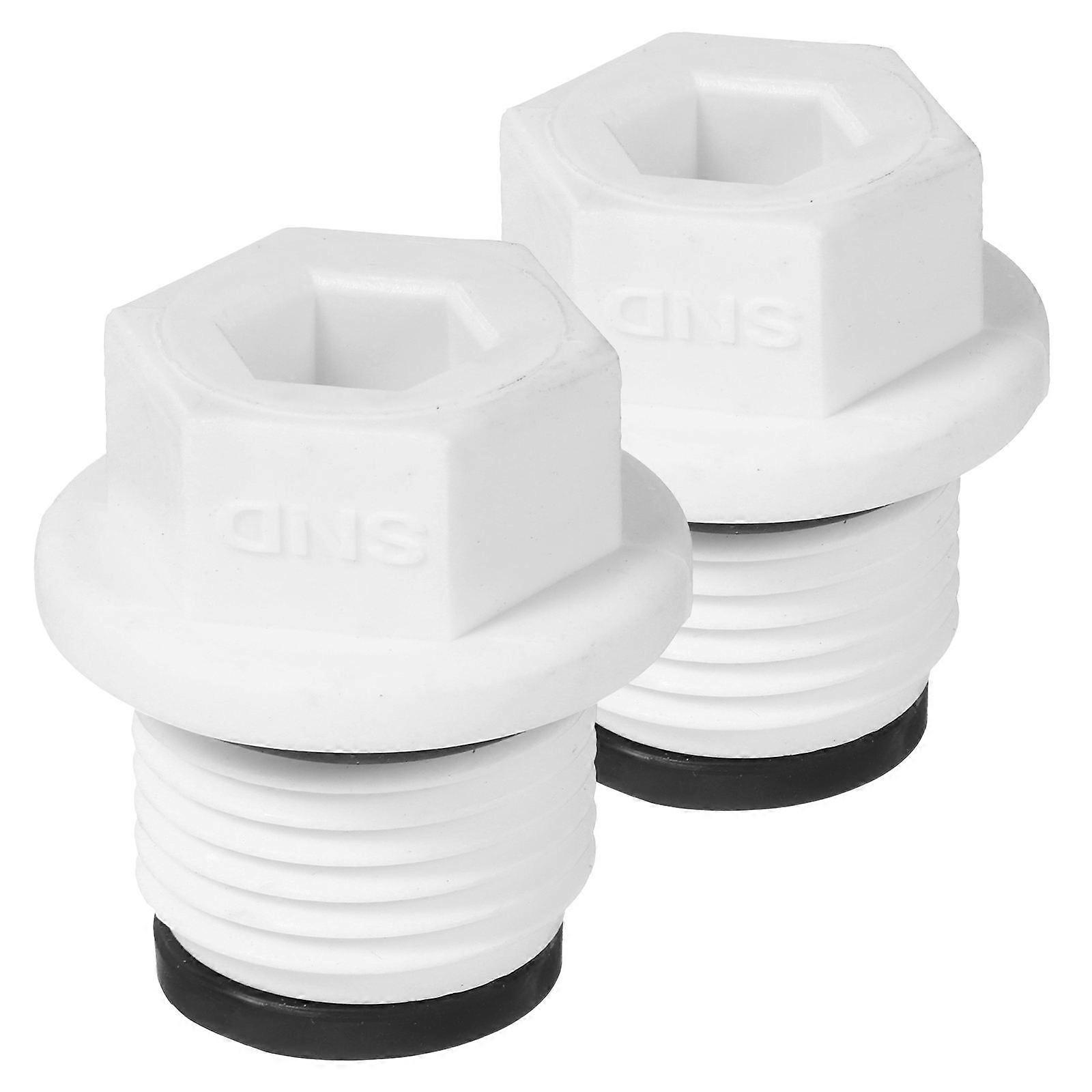 Hot Water Bag Sealing Plug Hexagonal Shape Simple Design 2Pcs Anti-leak PP Material