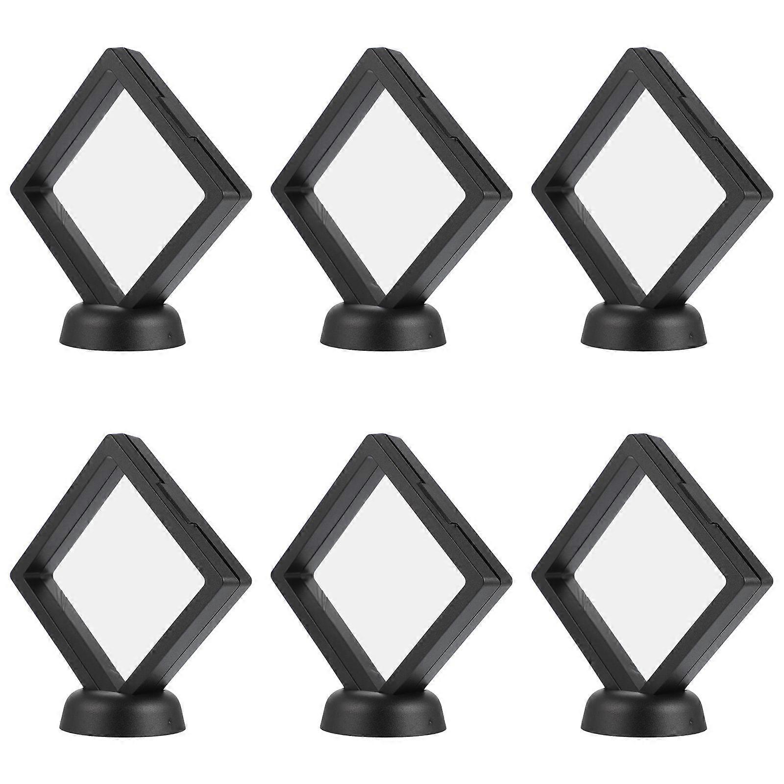 Display Stands Circular Base Clear Jewelry Display Stand For Exhibition Simple And Generous Design Abs Material 12Pcs