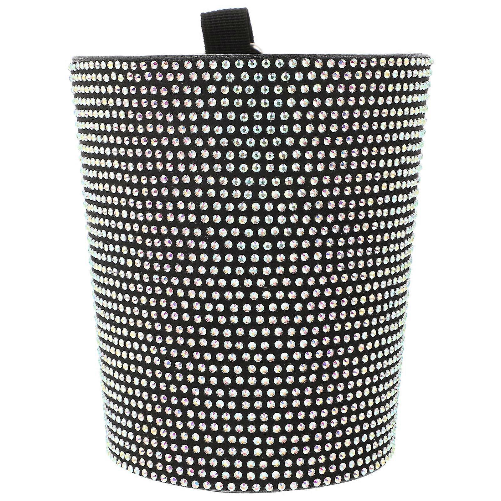 Auto Trash Can Car Trash Holder Multi Functional Storage Box Rectangular Shape For Drivers 1Pack